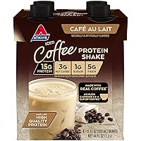 Atkins Protein Shake Bundle with Milk Chocolate Delight (15g Protein, 12 Count) and Iced Coffee Cafe Au Lait (15g Protein, 4 Count)