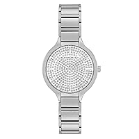 BCBGMAXAZRIA Ladies Quartz Analog Silver Bracelet Watch (Model: BG50678013)