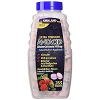 Ultra Strength Antacid Calcium Carbonate 1000 MG Assorted Berry Flavors (265 Tablets)