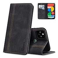 Case for Google Pixel 7 Pro 5G Premium Leather Flip Wallet Case with Magnetic Closure Kickstand Card Slots Folio Phone Case Cover Shockproof Black