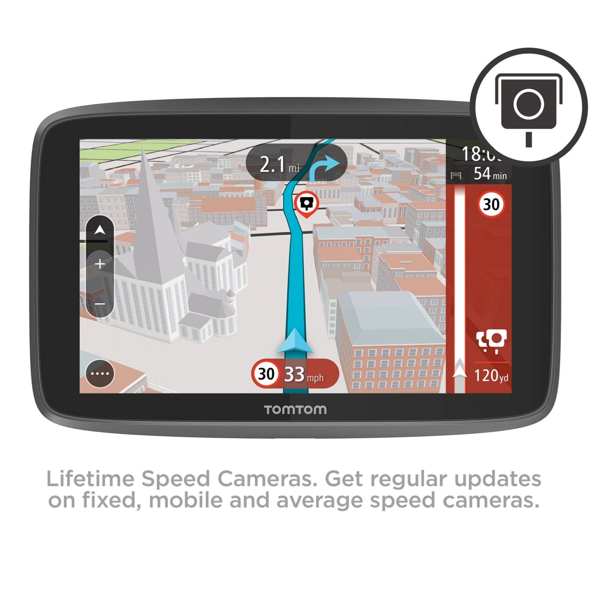 TomTom Go 620 With Wifi - Lifetime World Maps, Traffic, Handsfree