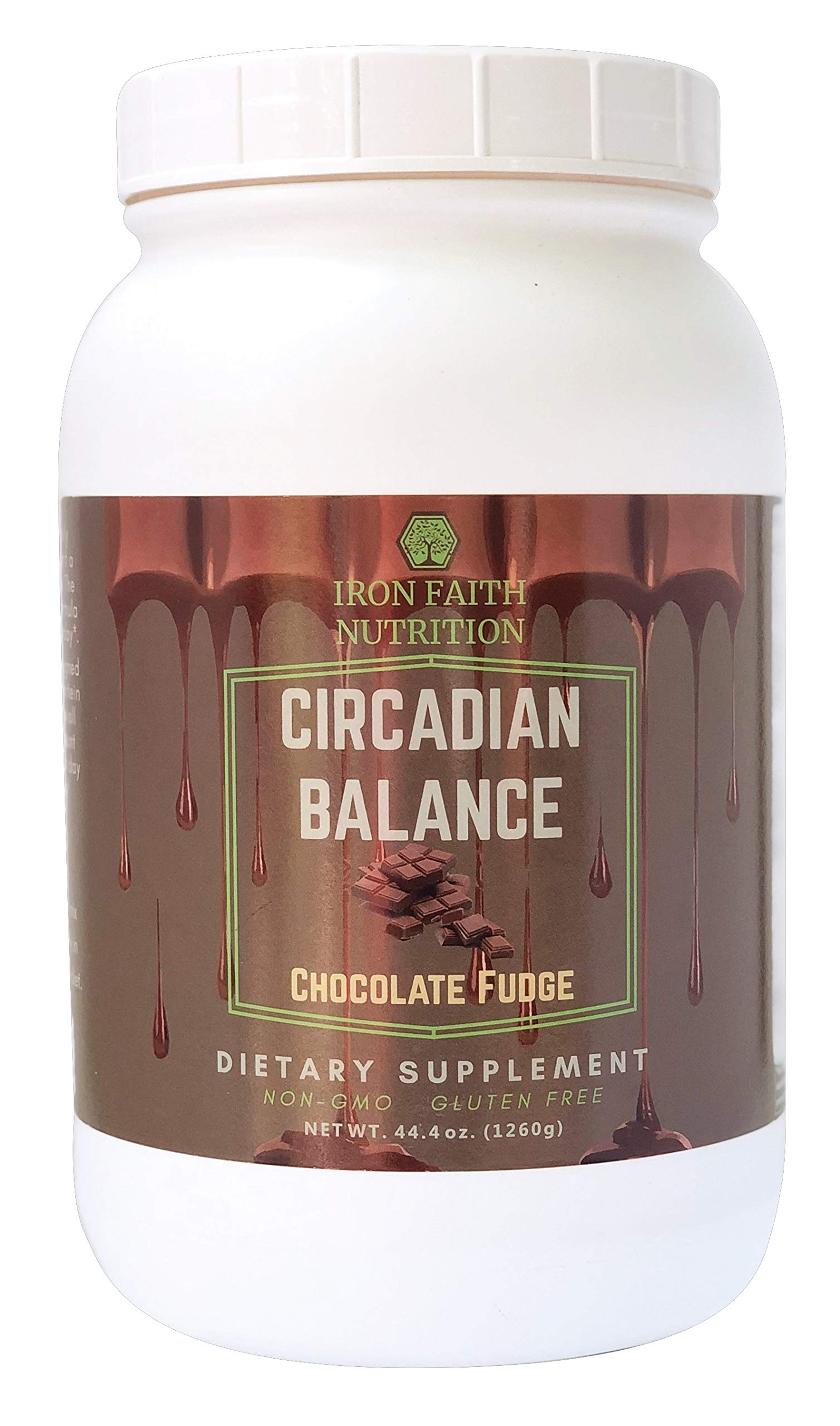 Iron Faith Nutrition Circadian Balance Non-GMO Gluten Free Meal Replacement - Protein Blend 30g - Egg whey Isolate Organic Pea Plus Organic Fruits&...