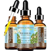 KIWI SEED OIL. 100% Pure Natural Undiluted Virgin Cold Pressed Carrier Oil. 2 Fl.oz.- 60 ml for Face, Skin, Body, Hair, Nail Care. by Botanical Beauty