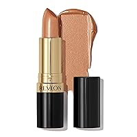 Revlon Super Lustrous Lipstick, High Impact Lipcolor with Moisturizing Creamy Formula, Infused with Vitamin E and Avocado Oil in Mauves & Trends, Gold Goddess (041) 0.15 oz