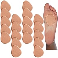 20-Pack Metatarsal Foot Pads for Pain Relief and Neuroma, Ball of Foot Cushions for Women and Men, 1/4” Thick, Support for The Forefoot and Sole, 10 Pairs