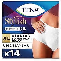 Tena Incontinence Underwear for Women, Super Plus Absorbency, XLarge, 14 Count