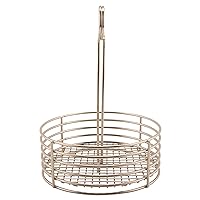 G.E.T. Enterprises Stainless Steel Round Stainless Steel Condiment Caddy Stainless Steel Table Caddies Collection 4-81866 (Case of 12)