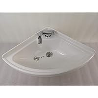 Boat Caravan RV Camper White Acrylic Triangular Sink 380380100mm GR-Y003 (Without Faucet)