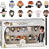 Harry Potter Pencil Toppers, Gifts, Toys, Collectibles – Set of 12 Harry Potter Figures for Writing, Party Decor Ron Weasley, Hermione Granger, Sybil Trelawney, 2.4 in, Soft PVC