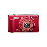 OM SYSTEM OLYMPUS VR-340 Red 16MP Digital Camera with 10x Optical Zoom (Red)