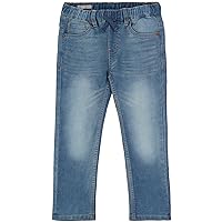 Lucky Brand Boys' Pull-on Stretch Denim Jeans, 5-Pocket Style & Drawstring Closure