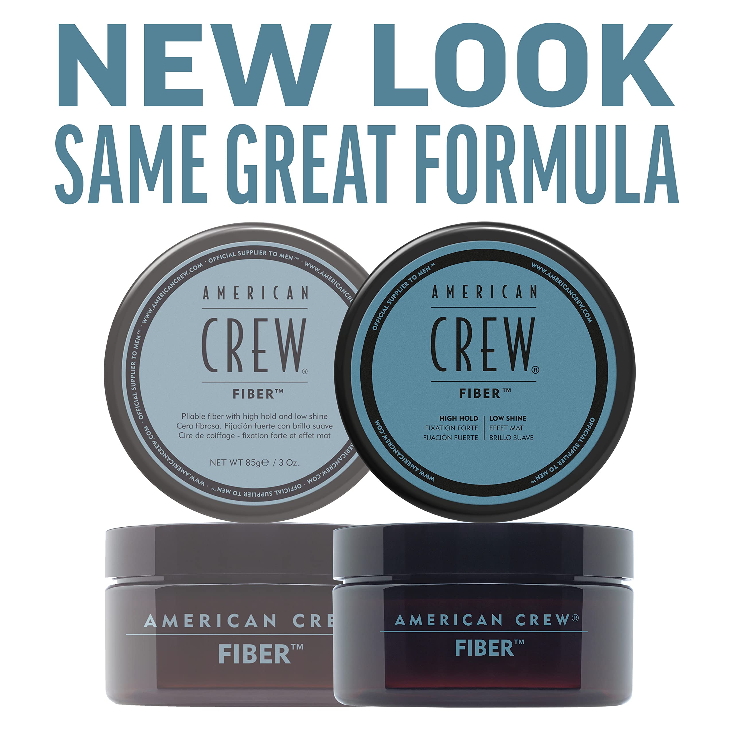 AMERICAN CREW Men's Hair Fiber (OLD VERSION), Like Hair Gel with High Hold with Low Shine, 3 Oz (Pack of 1)