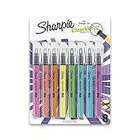SHARPIE Clear View Highlighter Sticks, Chisel Tip, Assorted Fluorescent, 8 Count