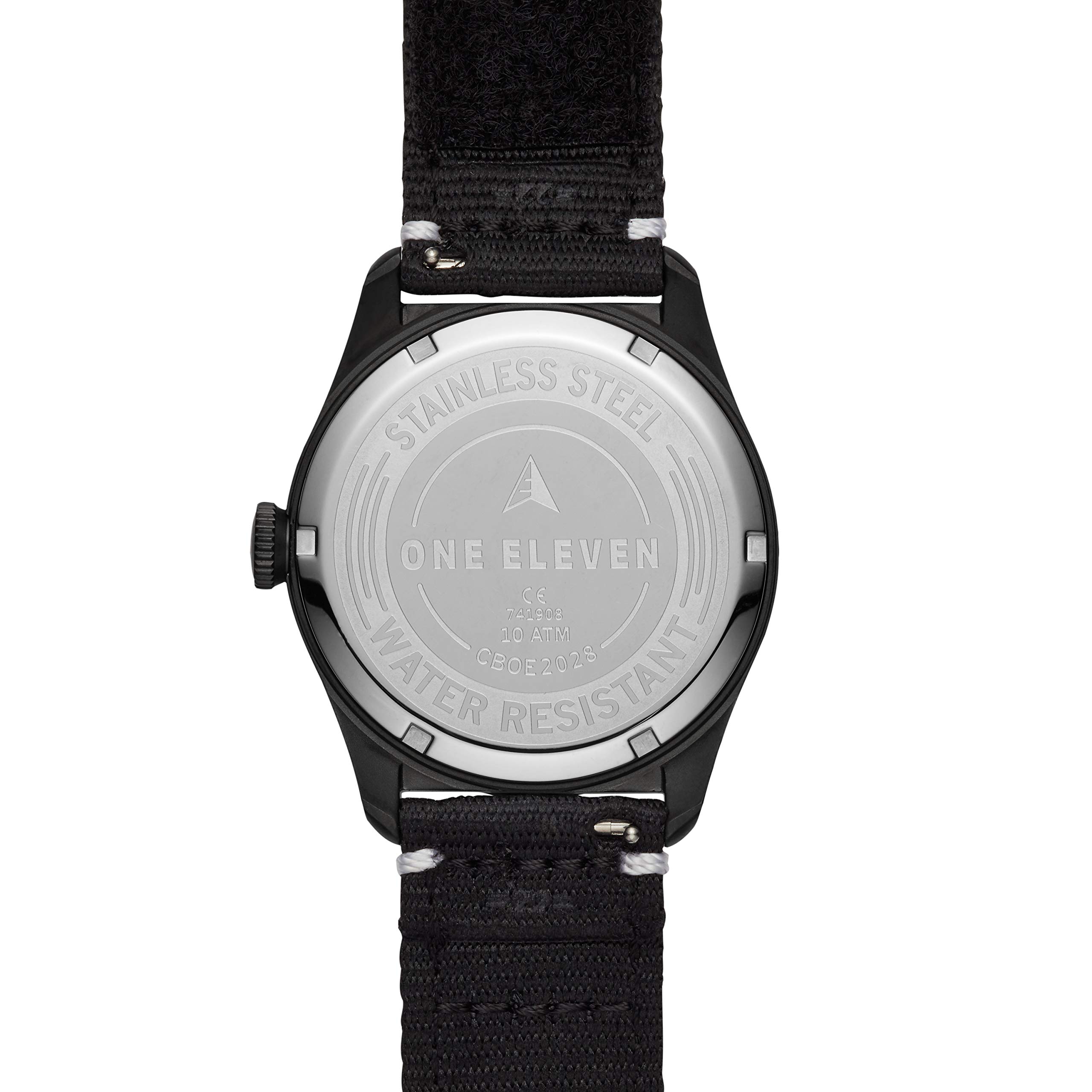 One Eleven (111) All-Gender Field Watch No 1 Sustainably Crafted Steel and Recycled Nylon Casual Solar Watch