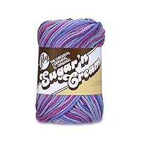 Lily Sugar 'N Cream The Original Ombre Yarn, 2oz, Gauge 4 Medium, 100% Cotton, Jewels - Machine Wash & Dry