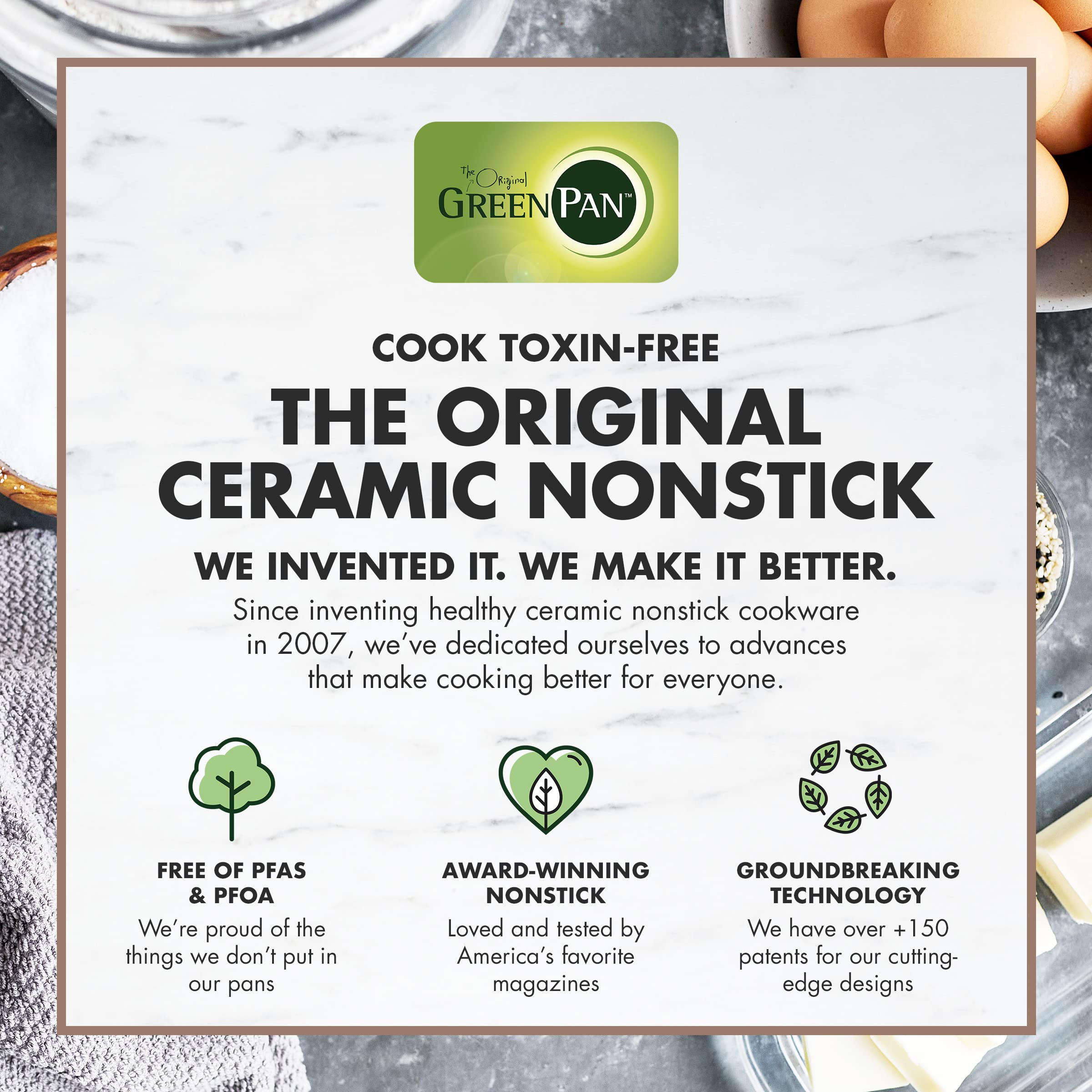 GreenPan Premiere Ovenware Healthy Ceramic Nonstick 13