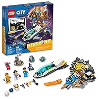 Lego City Mars Spacecraft Exploration Missions 60354 Interactive Digital Building Toy Set - with Astronaut Minifigures and Spaceship, Traverse The Stars, Great Gift for Kids, Boys, and Girls Ages 6+