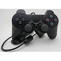 NEXiLUX PS2 Controller Compatible with Sony Playstation 2 & Ps1 / Psone, Black