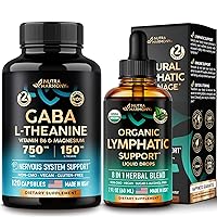 NUTRAHARMONY Lymphatic Drops & GABA with L-Theanine Capsules