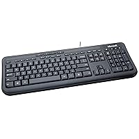 Microsoft Wired Desktop 600 (Black) - Wired Keyboard and Mouse Combo. USB Connectivity. Spill Resistant Design. Plug and Play