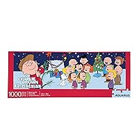 AQUARIUS Peanuts Charlie Brown Christmas Puzzle (Slim 1000 Piece Jigsaw Puzzle) - A Charlie Brown Christmas Puzzle - Officially Licensed - Glare Free - Precision Fit - 12 x 36 Inches