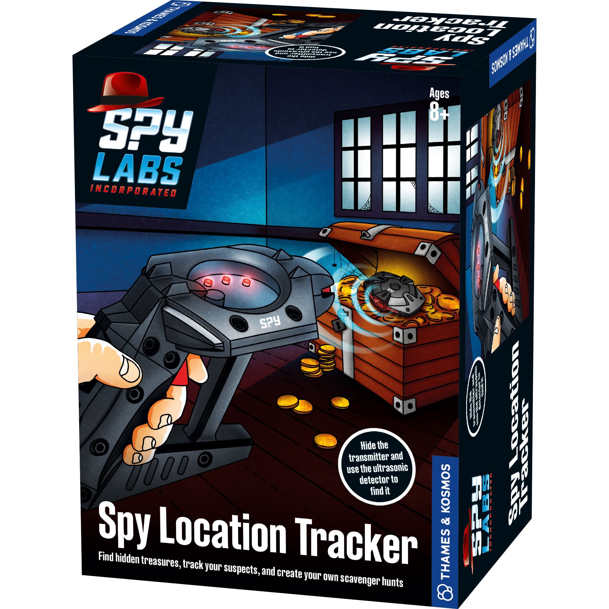Thames & Kosmos Spy Labs Inc: Spy Location Tracker Find Treasures, Evidence, Track Suspects, Create Scavenger Hunts | Essential Gadget w/Ultrasonic Sensors for Young Investigators