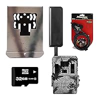 Spartan GoLive 2 M 4G LTE Multi-Carrier Live Stream Dual Blackout IR Trail Camera with 32GB SD Card, Security Lock Box and Locking Cable, GL-V6EB