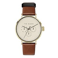 Ted Baker Gents Brown Eco-Leather Strap Watch (Model: BKPPGS3019I)
