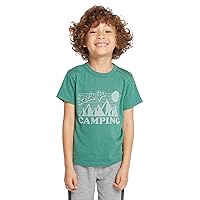 CHASER Boys' Let's Go Camping T-Shirt (Little Big Kids)