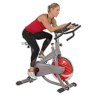 Sunny Health & Fitness AeroPro Magnetic Belt-Drive Indoor Stationary Cycling Exercise Bike, 300 LB Capacity, Low-Impact, and Ergonomic Support – SF-B1711