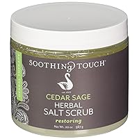 Soothing Touch, Cedar Sage Herbal Salt Scrub, 20 oz