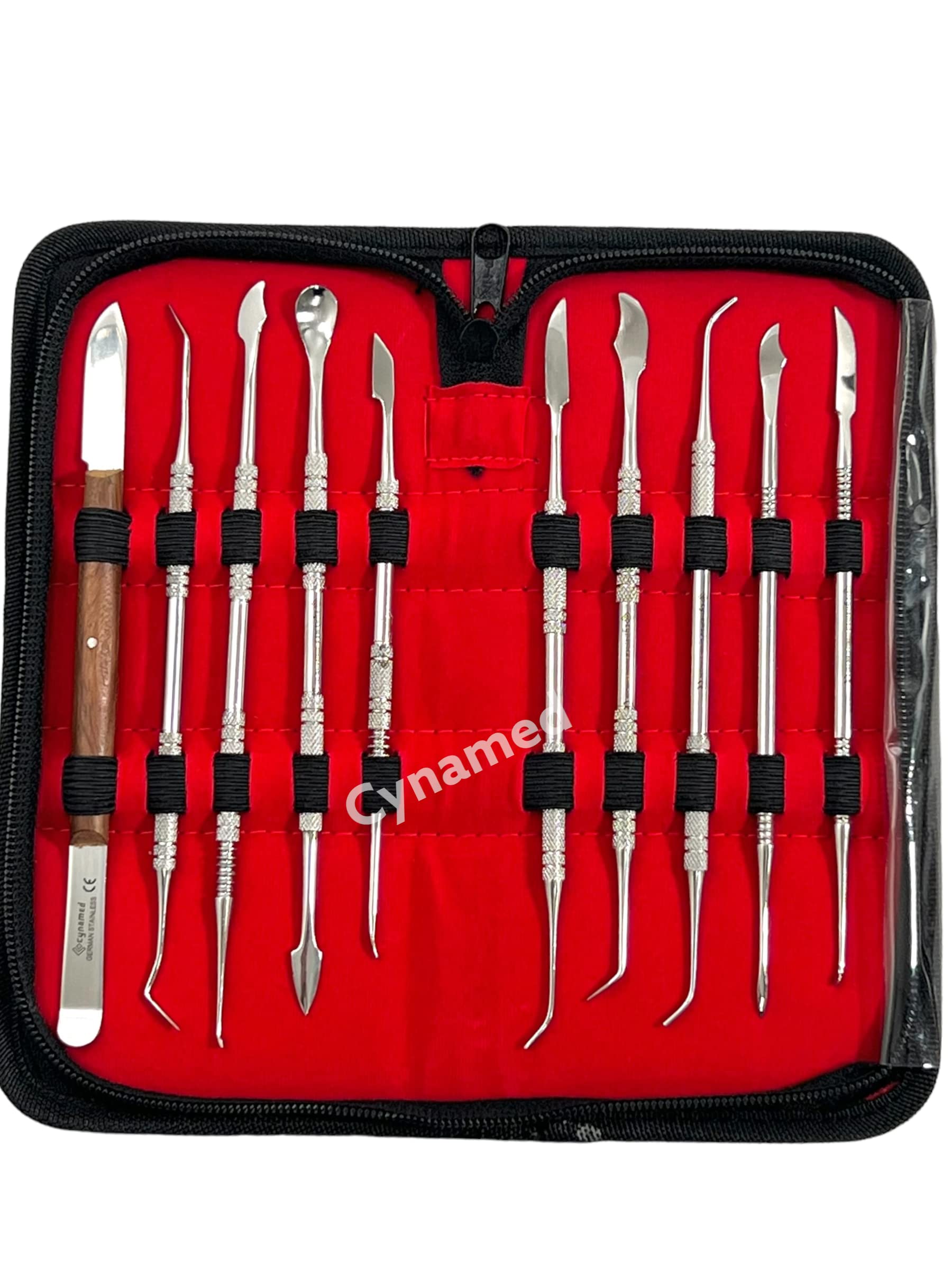 New Premium Wax Carving Tools Set – Stainless Steel Wax & Clay Sculpting Tools – Double Ended Dental and Wax Carvers Tools for Carving Modeling Sculpting and Shaping (Wax Carver Set of 10)