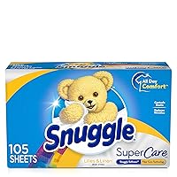 Snuggle SuperCare Fabric Softener Dryer Sheets, Lilies and Linen, 105 Count