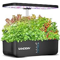 12 Pods Hydroponics Growing System, Herb Garden Indoor with 36W LED Grow Light, 2 Modes, Up to 18.5
