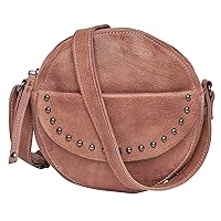 Locking Concealed Carry Mia Leather Crossbody Purse for Handgun with Universal Holster