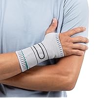 Wrist Support - Stabilizes and Relieves the Wrist, Helps to Alleviate and Prevent Pain During Everyday Activities, Grey - Left Size 6