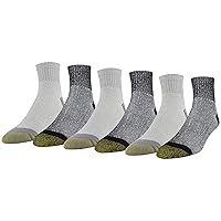 GOLDTOE Men's 656P Cotton Ankle Athletic Socks, Multipairs