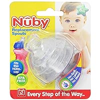 Nuby 2-Pack Super Spout Standard Top Replacements