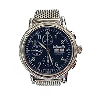 LUFTWAFFE Men's Automatic Chronograph Watch 4H86BM Blue, silver, Strap.