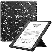 KuRoKo Slimshell Case for Kindle Scribe 10.2” 2022 Released, Origami Standing Lightweight PU Leather Stand Smart Cover with Pen Holder for Kindle Scribe 10.2 inch-Constellation