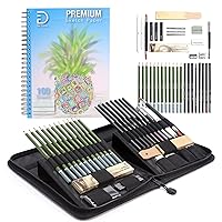 Drawing Set for Kids Ages 8-12 - Drawing Kit with 41pcs of Drawing Supplies - Sketchbook 9”x12” 100 pages and Portable Drawing Pencil Case - Kids, Teens, and Adults