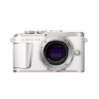 OM SYSTEM OLYMPUS PEN E-PL9 Body Only with 3-Inch LCD (Pearl White)