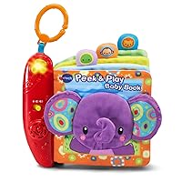 VTech Baby Peek and Play Baby Book Amazon Exclusive, Purple