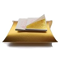 Vidillo Edible Gold Leaf Sheets 30 Gold Leaf for Cake Chocolates Decorating, Bakery Pastry Cooking, Makeup Health & Spa,Gilding Crafting,Gilding