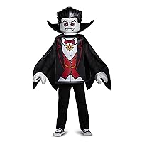 Disguise Lego Vampire Classic Costume, Black, Large (10-12)