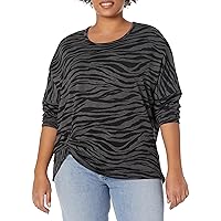 Karen Kane Women's Plus Size Pick Up Top, Zebra