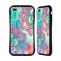 Head Case Designs Officially Licensed Micklyn Le Feuvre Round and Round The Rainbow Mandala 3 Hybrid Case Compatible with Apple iPhone 7 Plus/iPhone 8 Plus