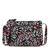 Vera Bradley Women's Cotton Little Hipster Crossbody Purse with RFID Protection