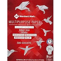 Member's Mark Multipurpose Copy Paper, 20 lb., 92 Bright, 8.5 x 11 sold in set of 2 (1000ct)