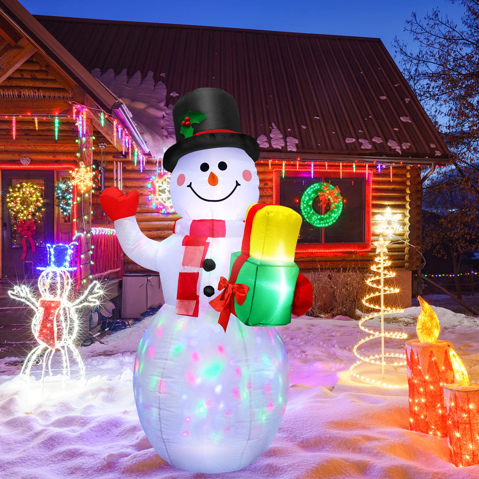Mua Christmas Inflatables Snowman Outdoor Yard Decorations, 5 FT ...